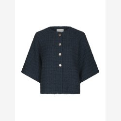 Rosella Boucle Mini Jacket - Navy