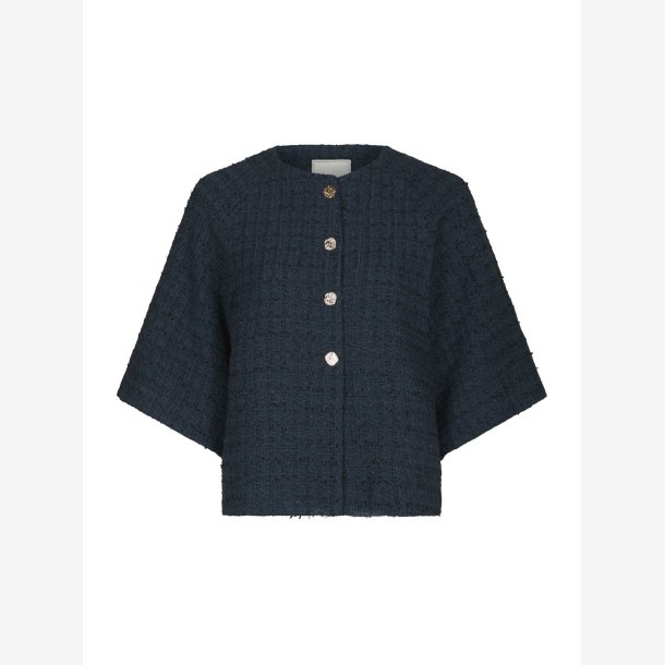 Rosella Boucle Mini Jacket - Navy