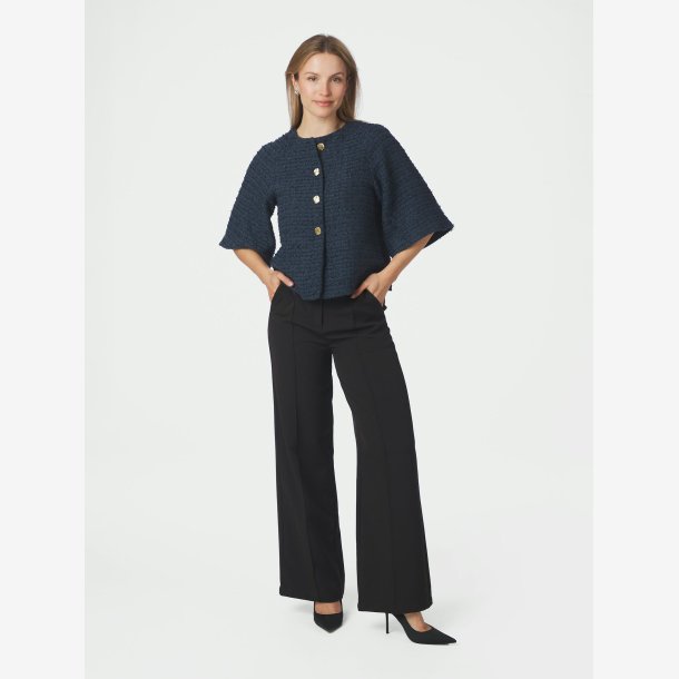 Rosella Boucle Mini Jacket - Navy