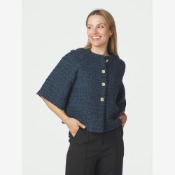 Rosella Boucle Mini Jacket - Navy