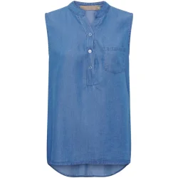 MdC Rylina top - Medium Denim Blue