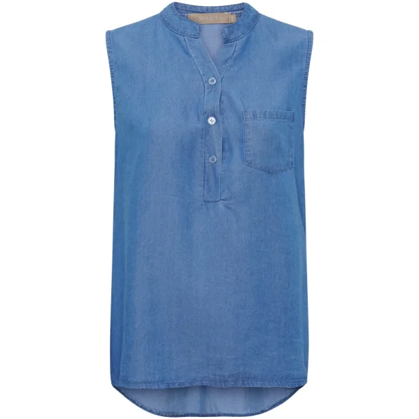 MdC Rylina top - Medium Denim Blue