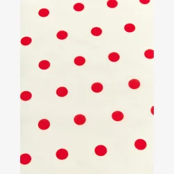 Soft Cotton Self Dot Scarf - Fiery Red Dot