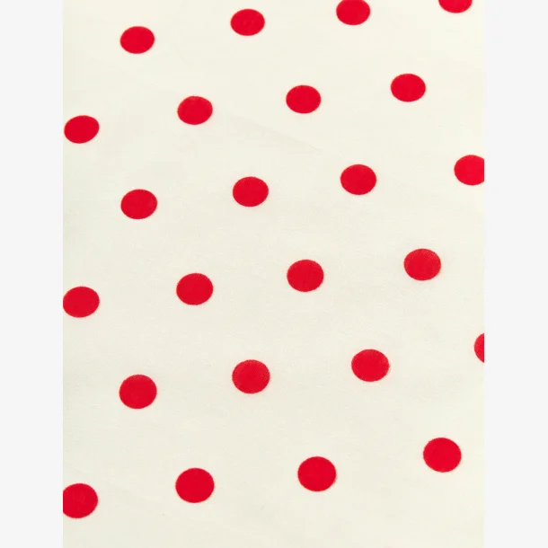 Soft Cotton Self Dot Scarf - Fiery Red Dot