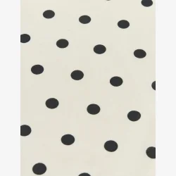 Soft Cotton Self Dot Scarf - Black Dot