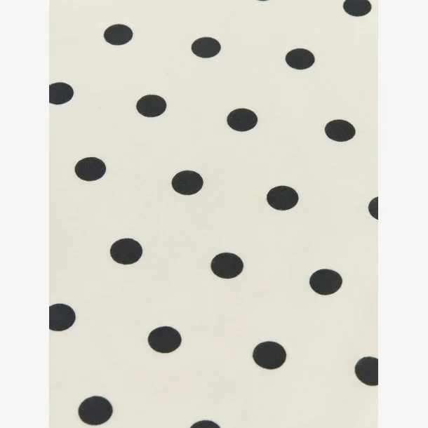 Soft Cotton Self Dot Scarf - Black Dot