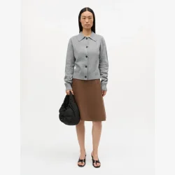 Soil Denim Stelly Skirt - Cocoa