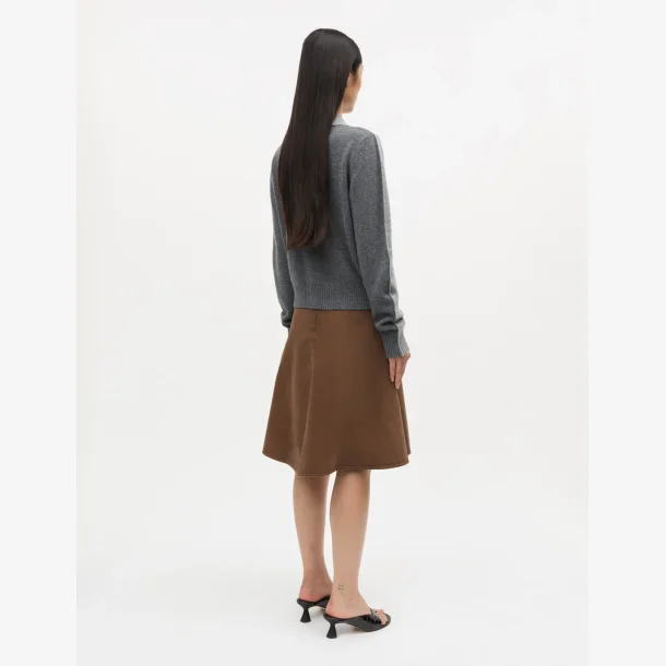 Soil Denim Stelly Skirt - Cocoa