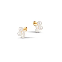 �restikker Studs Mae - Gold Pearl