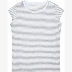 Fine Jersey Stripe Teasy Tee