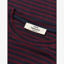 2x2 Cotton Stripe Tuba Tee LS - Sky Captain/Winetasting
