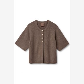 Yona knit cardigan 3/4 sleeve - Slate Black 