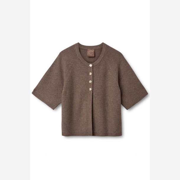 Yona knit cardigan 3/4 sleeve - Slate Black 
